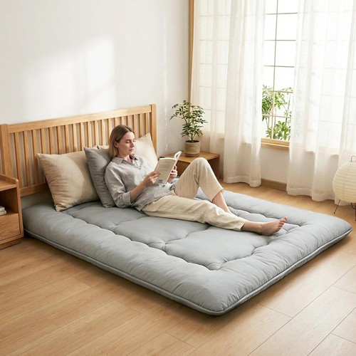 Roll floor mattress - up,