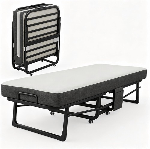 Folding bed with inch - bed, memory