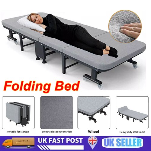 Heavy duty folding single bed - heavy,