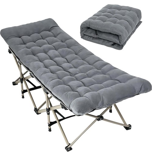 Folding camping cot bed heavy - bed,