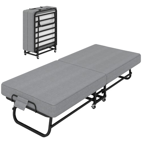 Portable folding bed with - portable,