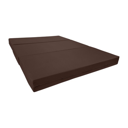 Brown full trifold foam bed - trifold,