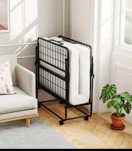 Folding bed with - folding, mattress