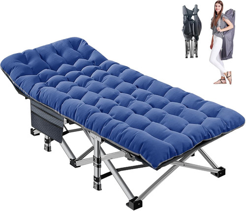 Camp bed with mattress - with,