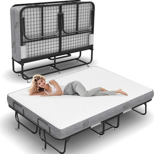 Folding bed with mattress x - folding,