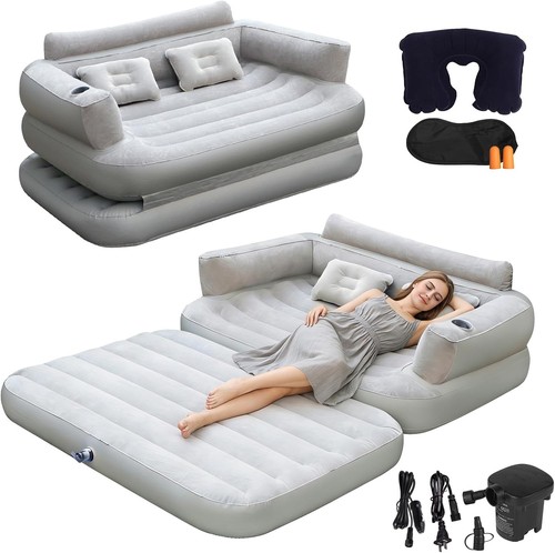 Inflatable sofa bed with - inflatable,